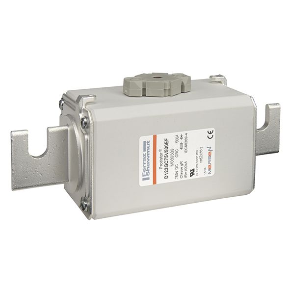 M089389 - Size 123 gR 660VDC to 750VDC blade contacts (EF)with striker gR 500A 750VDC